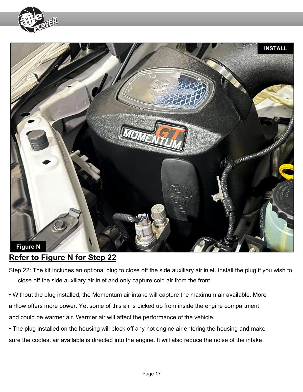 aFe 50-70134D Momentum GT CAI w/ Pro DRY S For Toyota Hilux 15-25 V6-4.0L