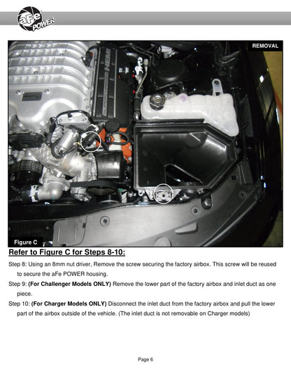 aFe Momentum GT D&S CAI | Charger/Challenger SRT Hellcat (17-18) (50-72205R)