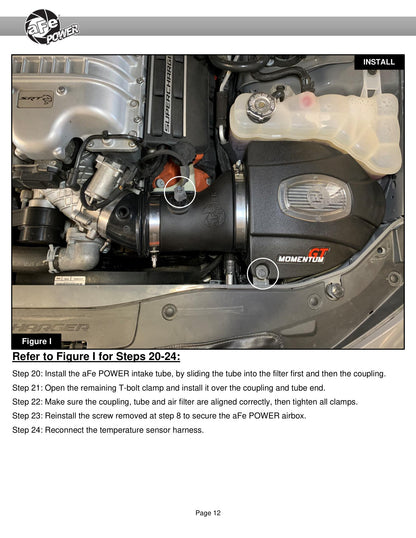 aFe Momentum GT D&S CAI | Charger/Challenger SRT Hellcat (17-18) (50-72205R)