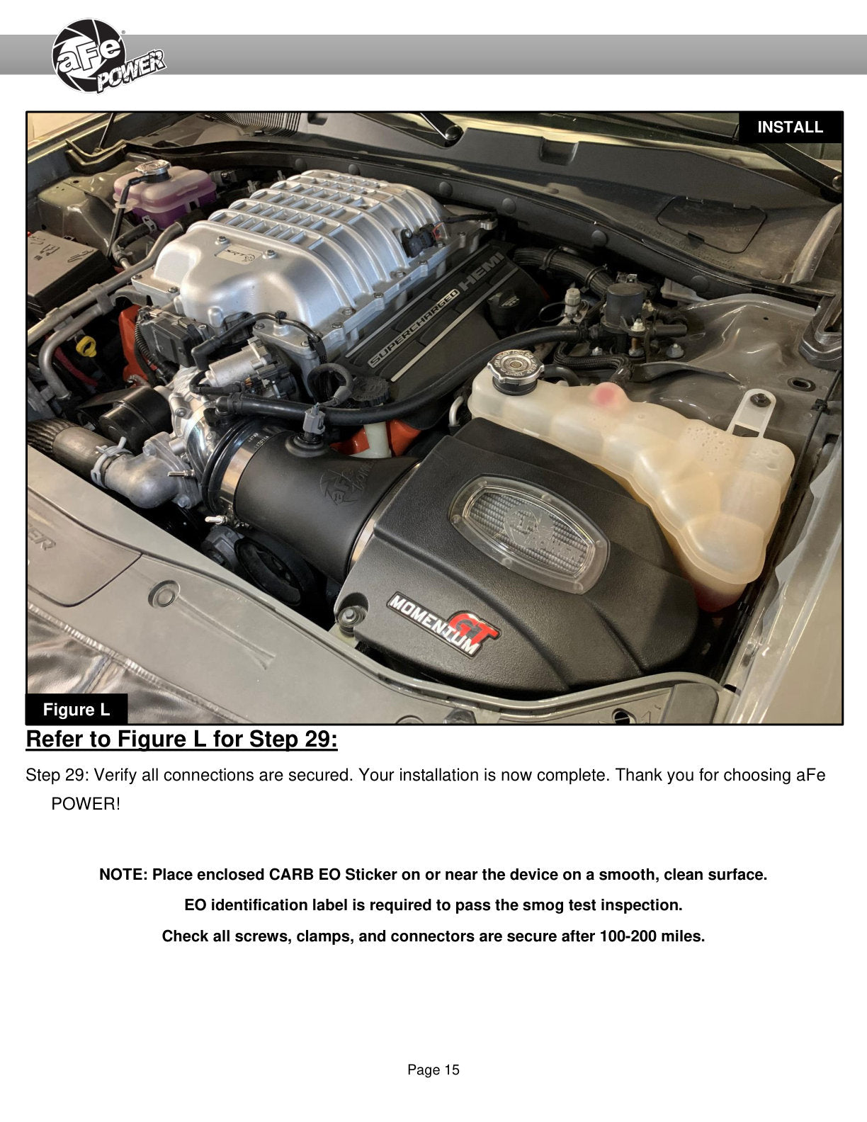 aFe Momentum GT D&S CAI | Charger/Challenger SRT Hellcat (17-18) (50-72205R)