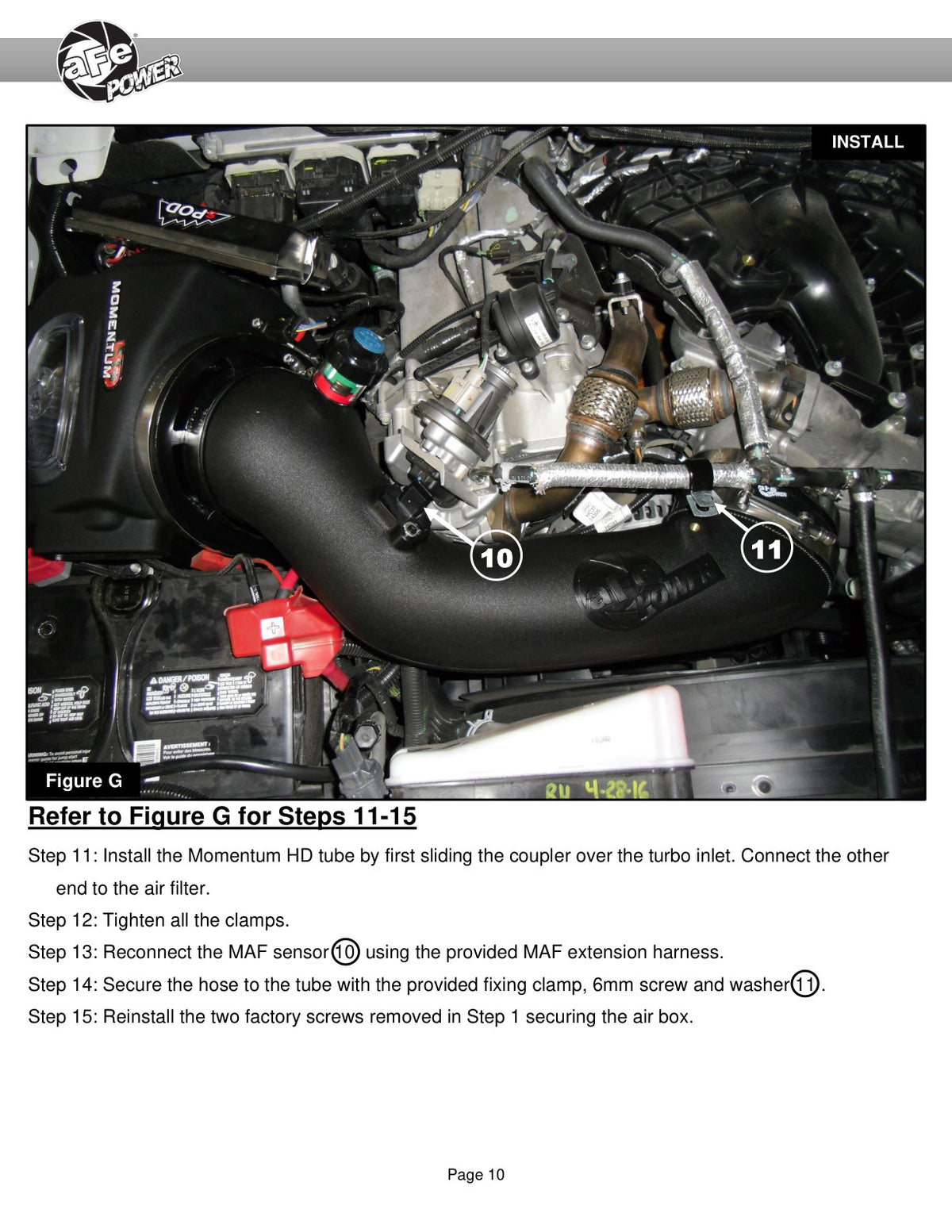 aFe Momentum HD PRO 10R Cold Air Intake | Ford Diesel Trucks V8-6.7L (17) (50-73006)