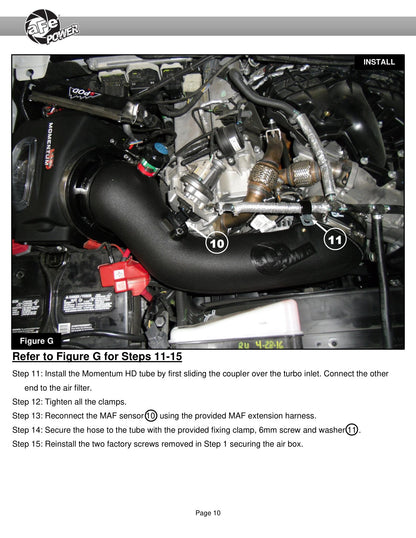 aFe Momentum HD PRO 10R Cold Air Intake | Ford Diesel Trucks V8-6.7L (17) (50-73006)