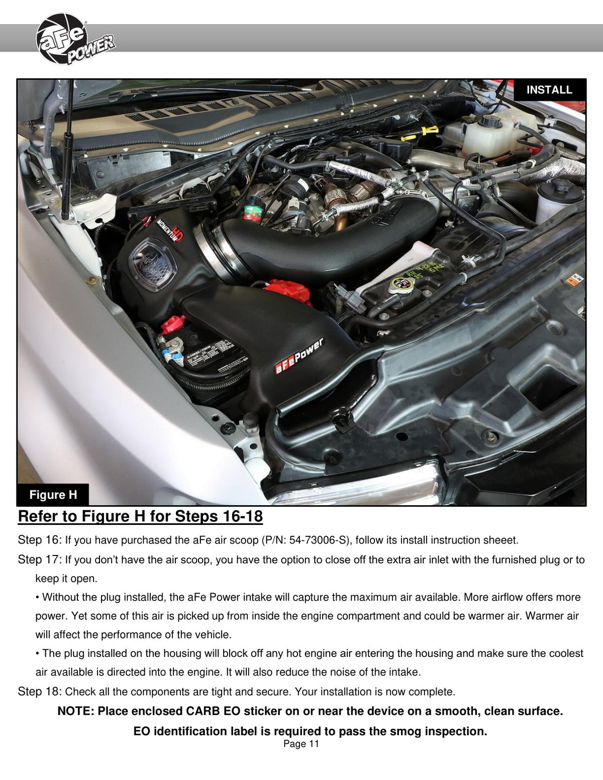 aFe Momentum HD PRO 10R Cold Air Intake | Ford Diesel Trucks V8-6.7L (17) (50-73006)