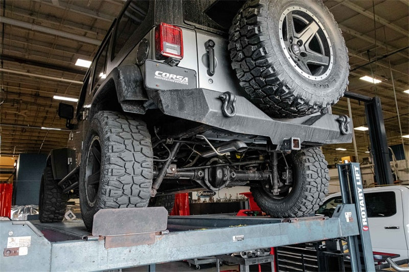 Corsa 2.75in Cat-Back Exhaust w/ Turn Down Tip | Jeep Wrangler JKU (07-18) (21121)