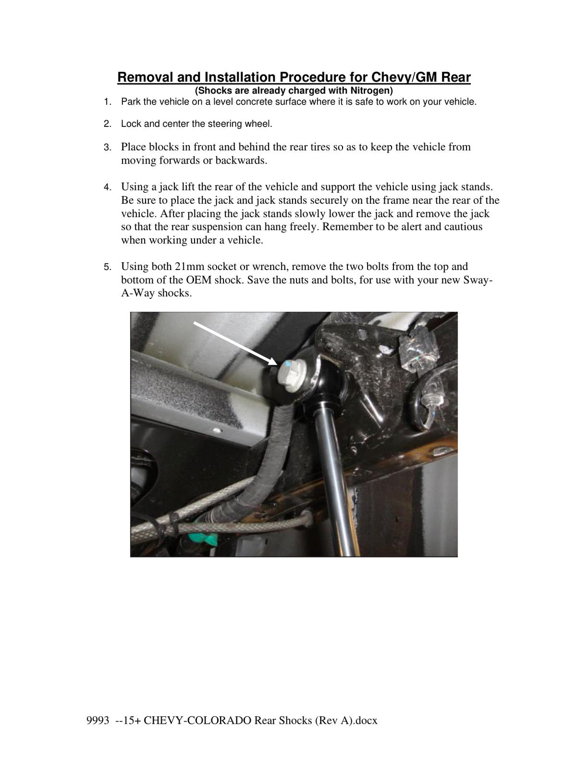 aFe 2.0in Rear Shock Kit | GM Colorado/Canyon (15-17) (502-0052-02)