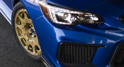 (set of 4) Method MR502 Rally Gold | 17x8" +38mm | 5x4.5in Wheel