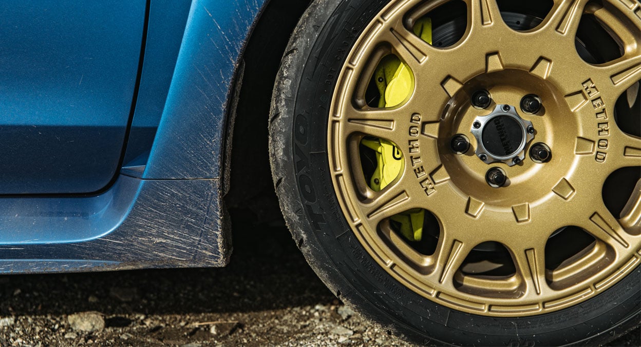 (set of 4) Method MR502 Rally Gold | 17x8" +38mm | 5x4.5in Wheel
