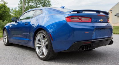 Mishimoto 2016+ Chevrolet Camaro SS Quad-Tip Race Axle-Back Exhaust w/ Black Tips-WheelFlip