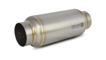 Vibrant Titanium Resonator 2.5in. Inlet / 2.5in. Outlet x 12in. Long