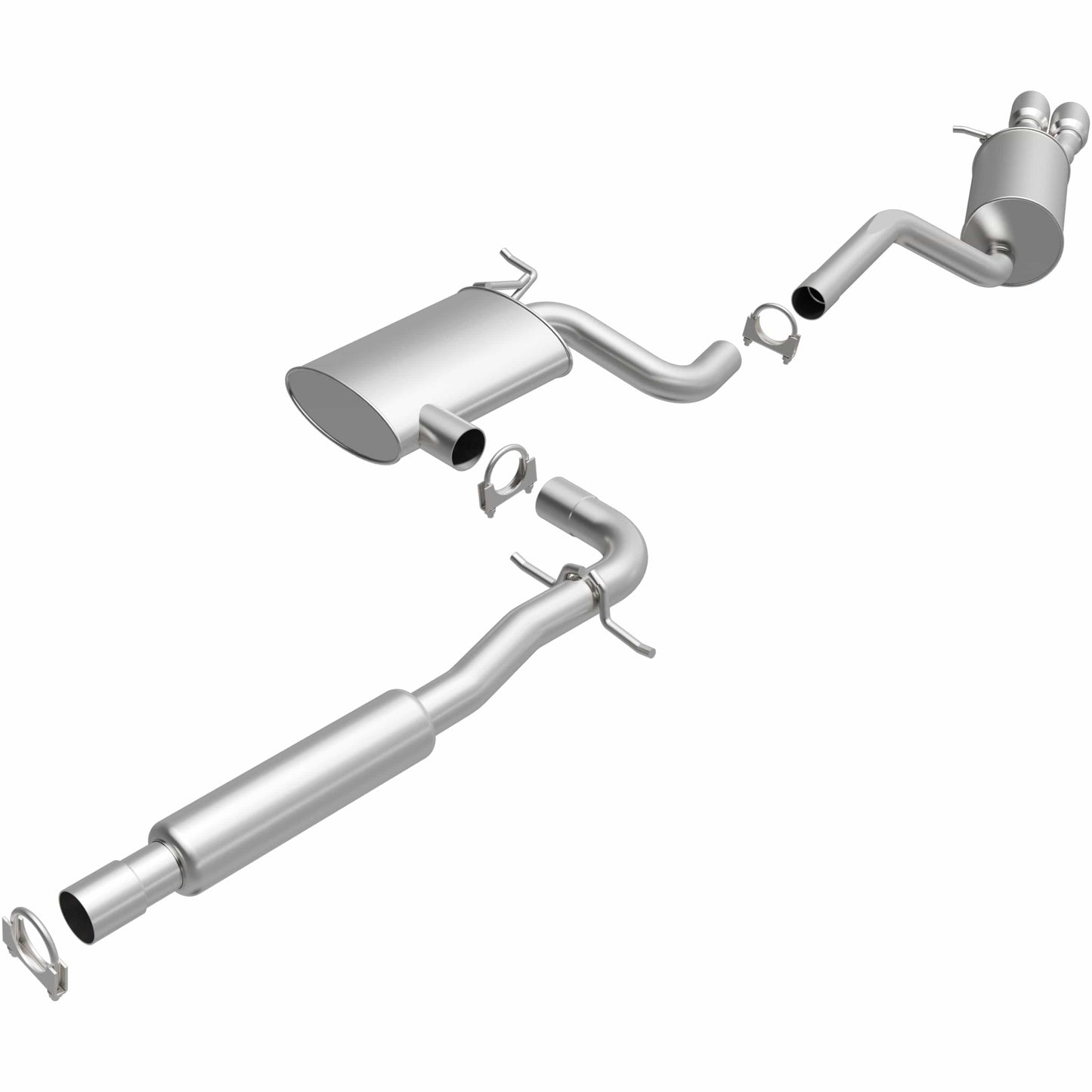 BRExhaust 2005-2011 Volkswagen Jetta 2.5L Direct-Fit Replacement Exhaust System
