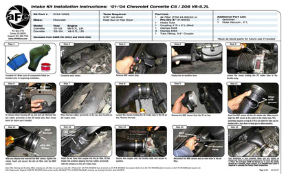 aFe Stage-2 Cold Air Intake System | Corvette C5/Z06 (97-04) (51-10052)