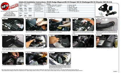 aFe Magnum FORCE Stage-2 Pro D&S Cold Air Intake | Dodge Charger/Challenger (06-10) (51-10922)