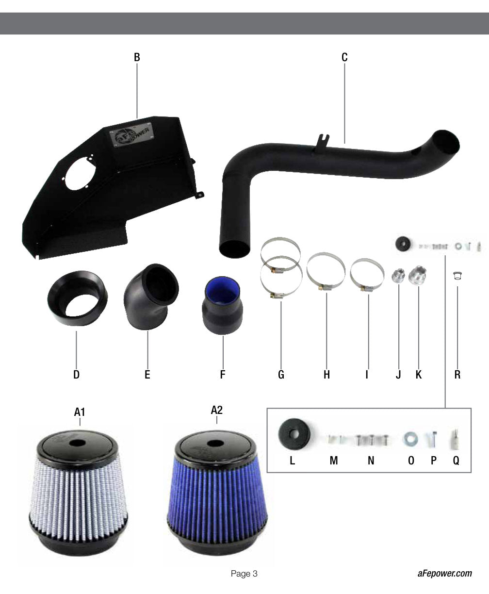 aFe Magnum FORCE Stage-2 Cold Air Intake System w/ Pro Dry S Filter | VW Golf GTI (09-14) (51-11892)