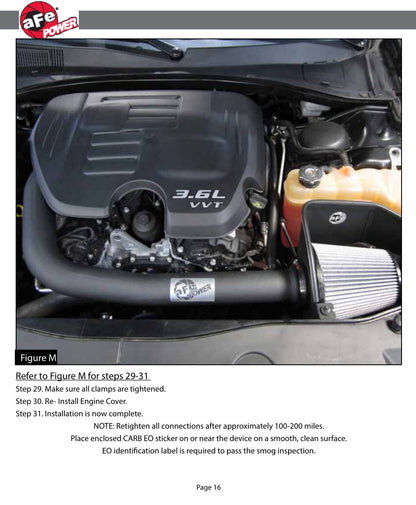 aFe Magnum FORCE Stage-2 Cold Air Intake | Dodge Challenger/Charger / Chrysler 300 (51-12152-B)
