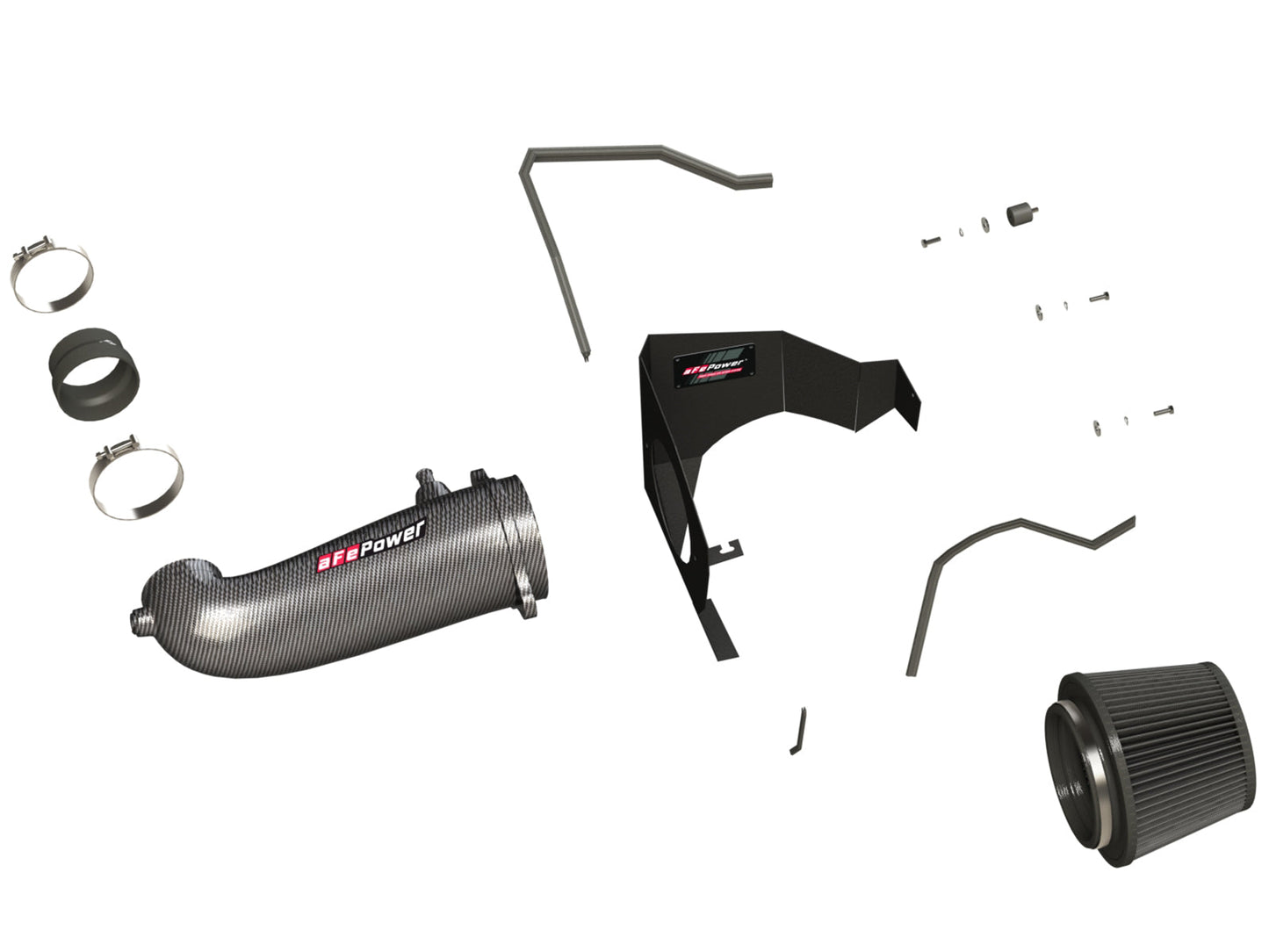 aFe Power Magnum FORCE Carbon Fiber Stage 2 Track Series Pro Dry S CAIS - 11-18 Dodge Challenger V8 (51-12162-C)