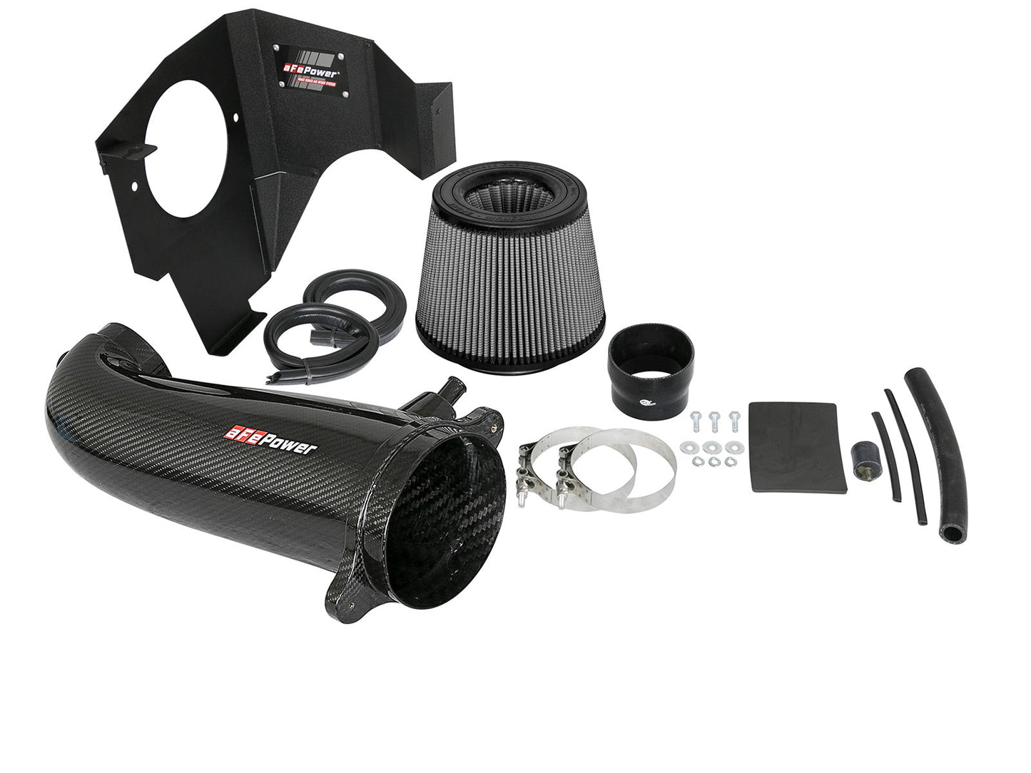 aFe Power Magnum FORCE Carbon Fiber Stage 2 Track Series Pro Dry S CAIS - 11-18 Dodge Challenger V8 (51-12162-C)