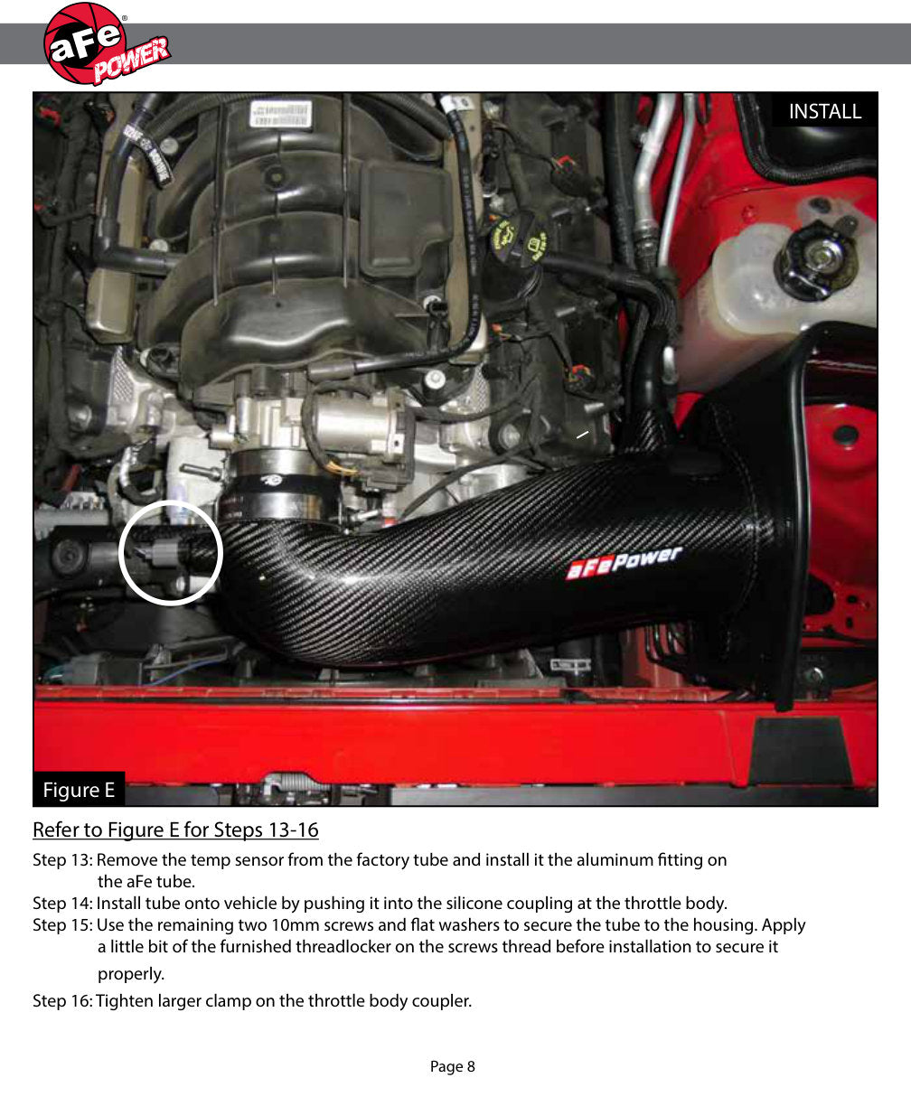 aFe Track Series CF Stage 2 Intake w/ Pro Dry S | Dodge Challenger V8 (11-18) (51-12162-C)