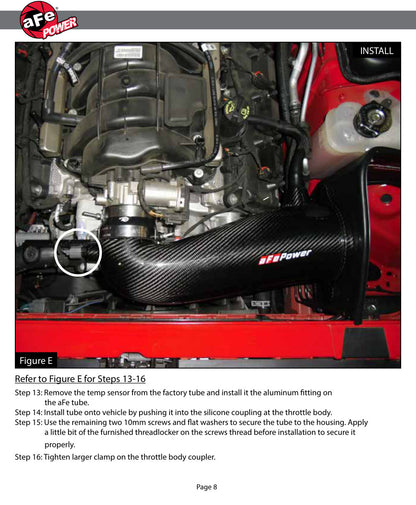 aFe Track Series CF Stage 2 Intake w/ Pro Dry S | Dodge Challenger V8 (11-18) (51-12162-C)
