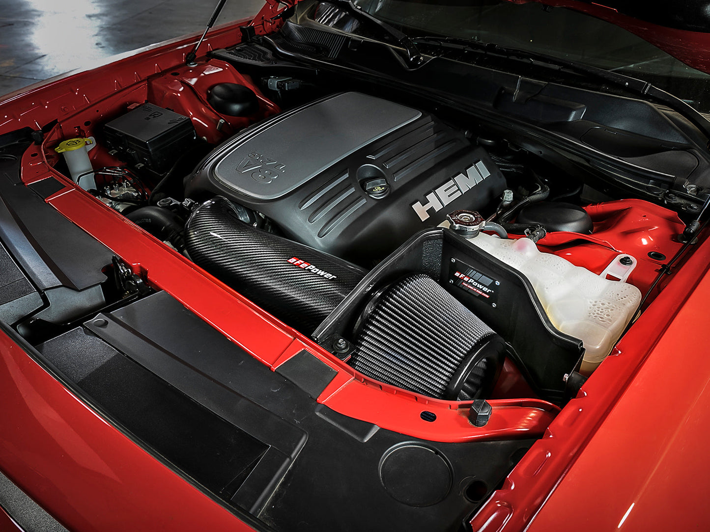 aFe Power Magnum FORCE Carbon Fiber Stage 2 Track Series Pro Dry S CAIS - 11-18 Dodge Challenger V8 (51-12162-C)