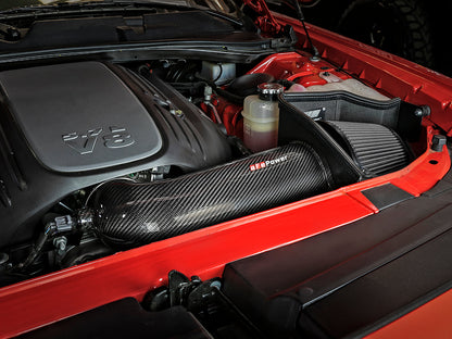 aFe Power Magnum FORCE Carbon Fiber Stage 2 Track Series Pro Dry S CAIS - 11-18 Dodge Challenger V8 (51-12162-C)