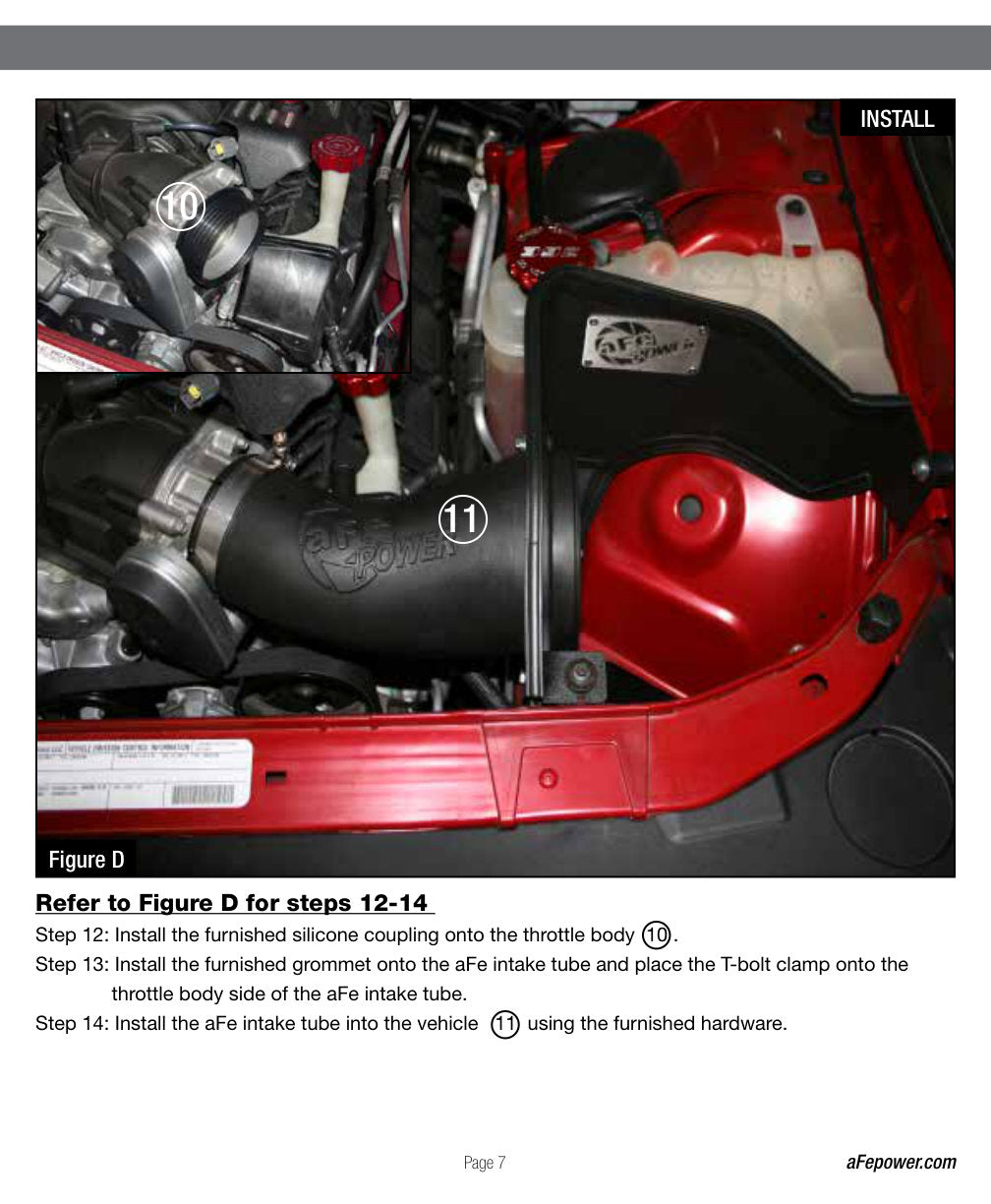 aFe Magnum FORCE Stage-2 Cold Air Intake | Dodge Challenger/Charger / Chrysler 300 SRT8 (51-12172)