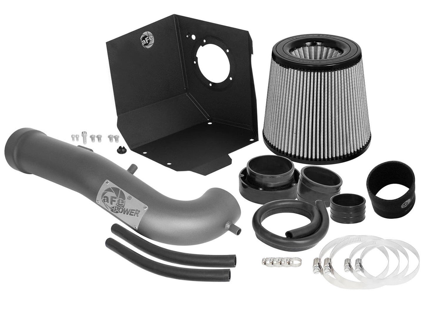 aFe Power Magnum FORCE Pro DRY S Stage-2 Intake 14-17 GM Silverado/Sierra 1500 5.3L/6.2L w/ Electric Fan (51-12332-GR)