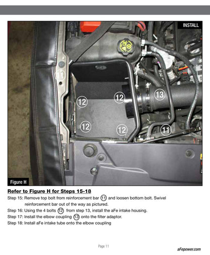 aFe Magnum FORCE Stage-2 Cold Air Intake GM Silverado/Sierra 1500 V8 5.3/6.2L (14-17) (51-12332)