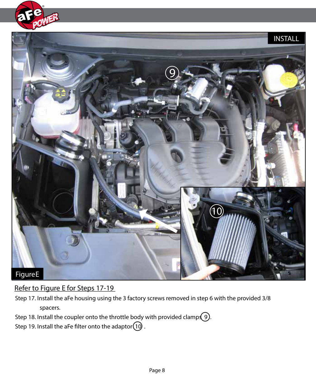 aFe Magnum FORCE Stage-2 Cold Air Intake Jeep V6 3.2L (14) (51-12462) | Cherokee F&R (SPF12462-12K)