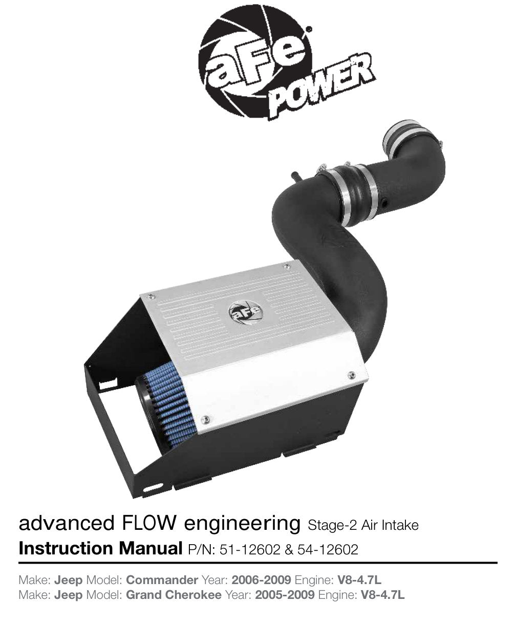 aFe Magnum FORCE Stage-2 Cold Air Intake Jeep V8 4.7L (06-09) (51-12602)