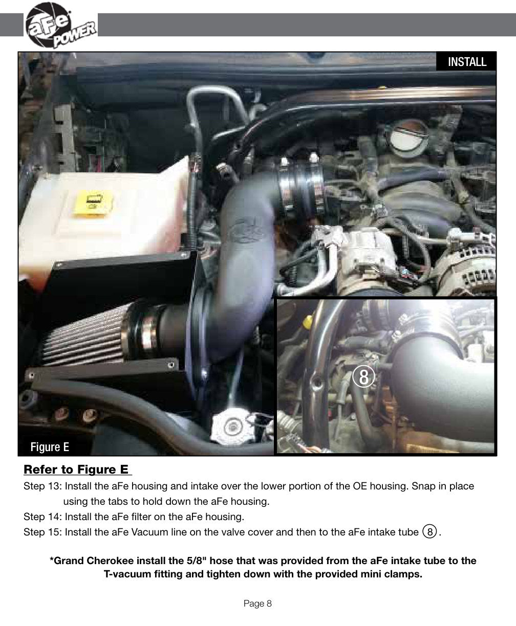 aFe Magnum FORCE Stage-2 Cold Air Intake Jeep V8 4.7L (06-09) (51-12602)