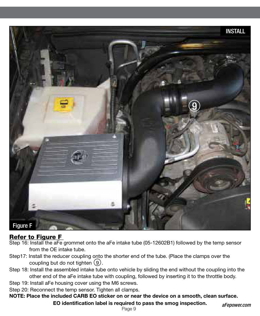 aFe Magnum FORCE Stage-2 Cold Air Intake Jeep V8 4.7L (06-09) (51-12602)