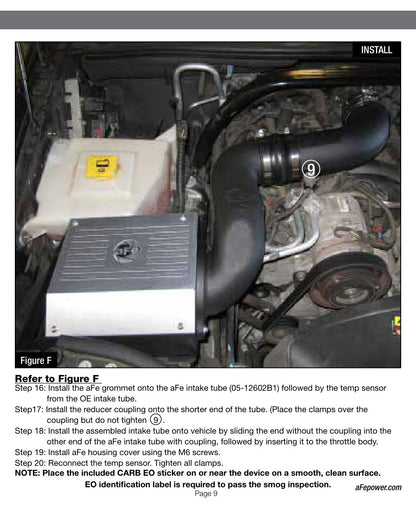 aFe Magnum FORCE Stage-2 Cold Air Intake Jeep V8 4.7L (06-09) (51-12602)
