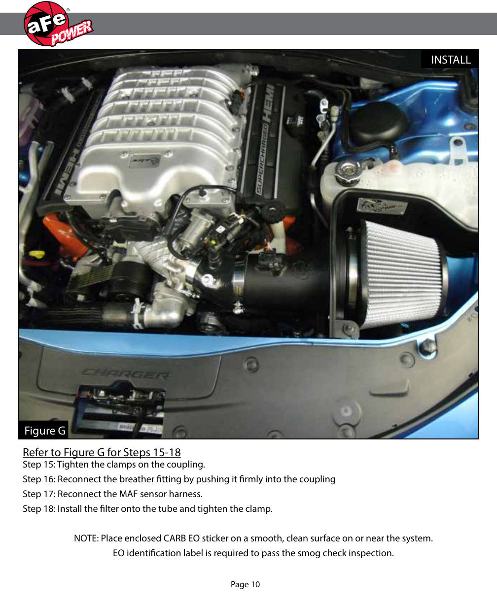 aFe Stage-2 Cold Air Intake | Dodge Challenger SRT Hellcat (15-16) (51-12802)