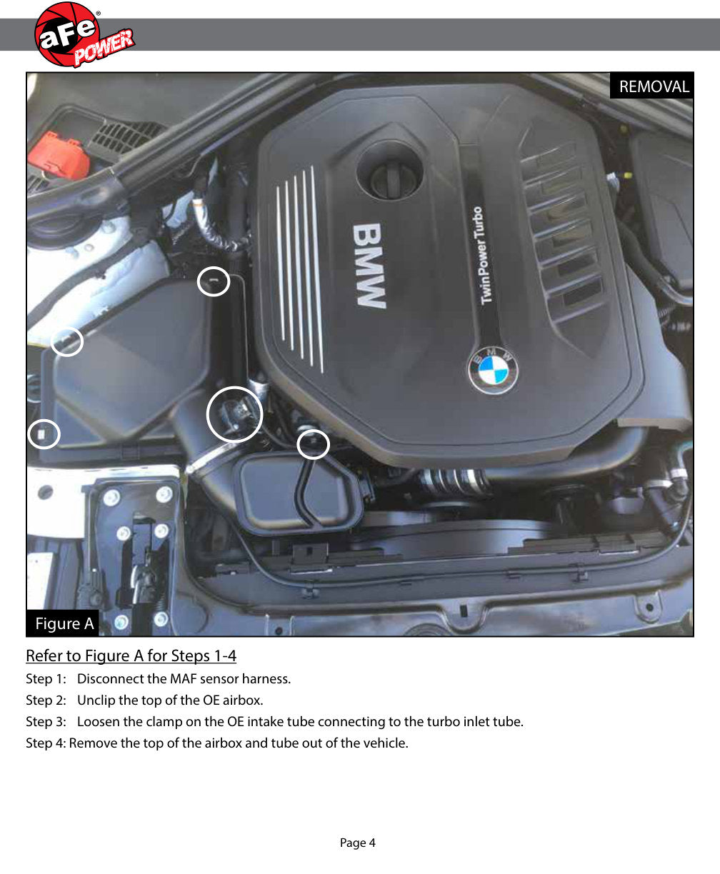 aFe MagnumFORCE Stage-2 Pro DRY S Intake | BMW 340i F30 L6-3.0L B58 2017 (51-12912-C)