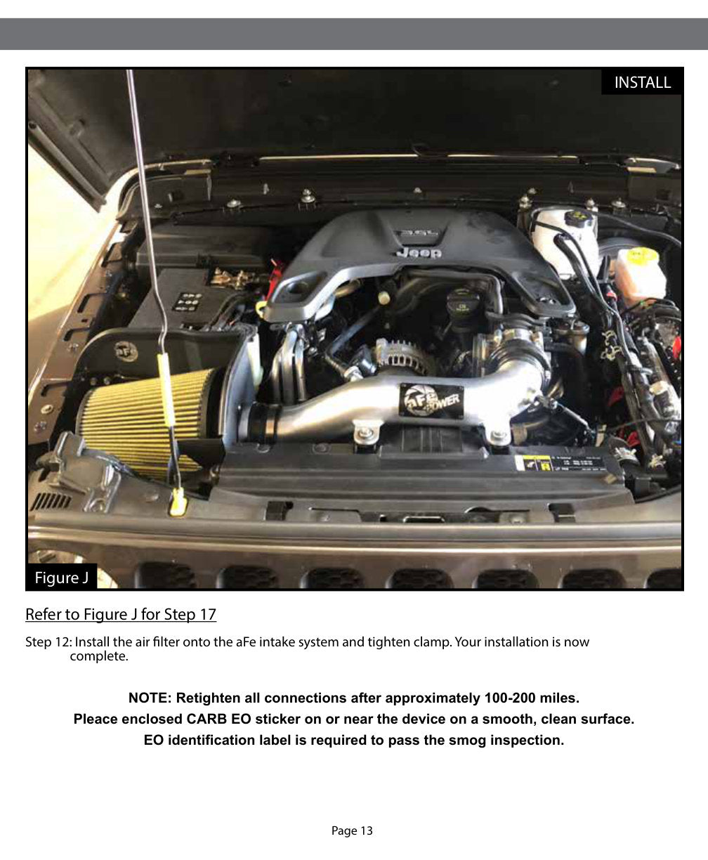 aFe Magnum FORCE Stage-2 XP Pro DRY S CAI | Jeep JL V6 3.6L (18+) (SPF51-13002-B)