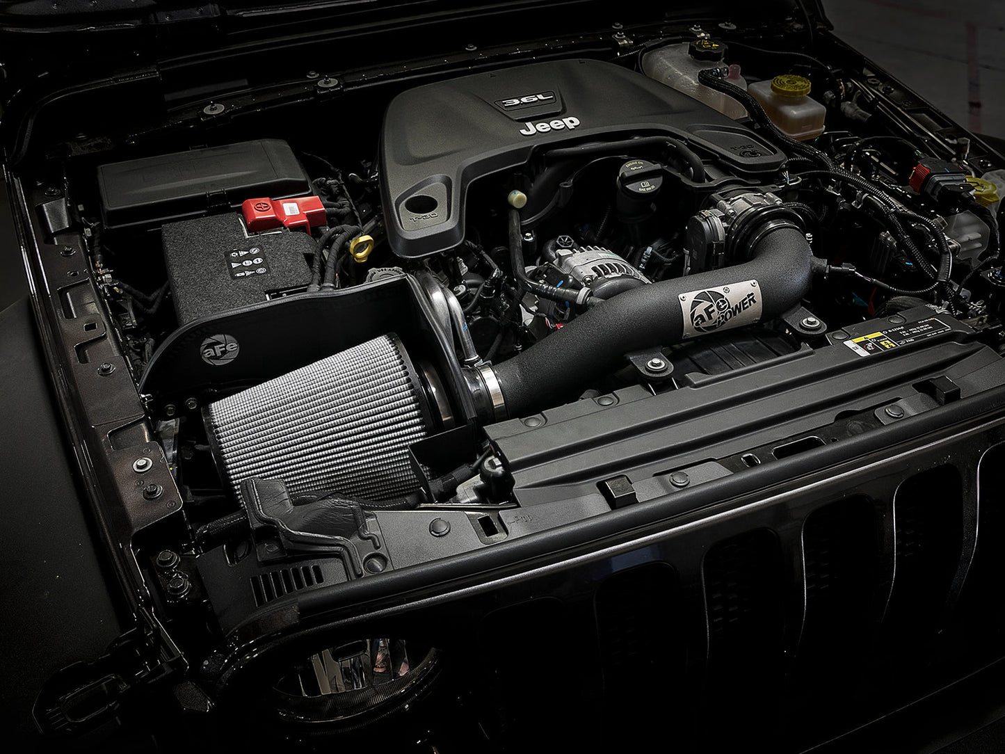 aFe Power Magnum FORCE Stage-2 XP Pro DRY S Cold Air Intake System 2018+ Jeep Wrangler (JL) V6 3.6L (51-13002-B)