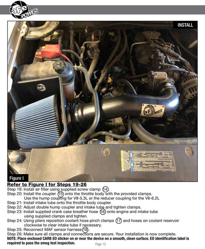 aFe Magnum FORCE Stage-2 Pro DRY S Cold Air Intake | Chevrolet Silverado V8-5.3L (09-13) (51-21752)