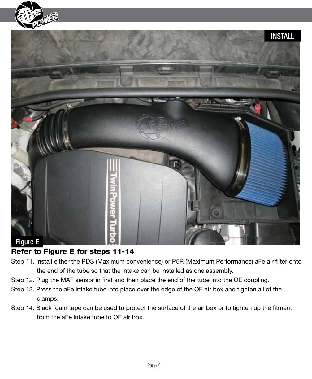 aFe Magnum FORCE Stage-2 Pro DRY S Cold Air Intake | BMW 335i/xi (11-13) (51-31912)