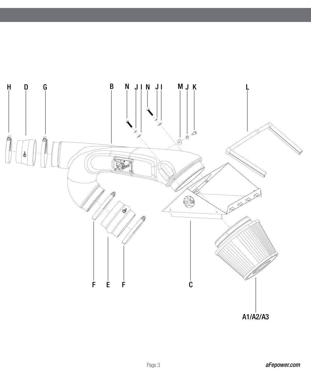 aFe Magnum FORCE Stage-2 Cold Air Intake F-150 V6 3.5L (12-14) w/HW (51-32112-B)