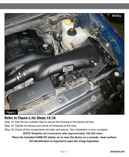 aFe Magnum FORCE Stage-2 Cold Air Intake F-150 V6 3.5L (12-14) w/HW (51-32112-B)