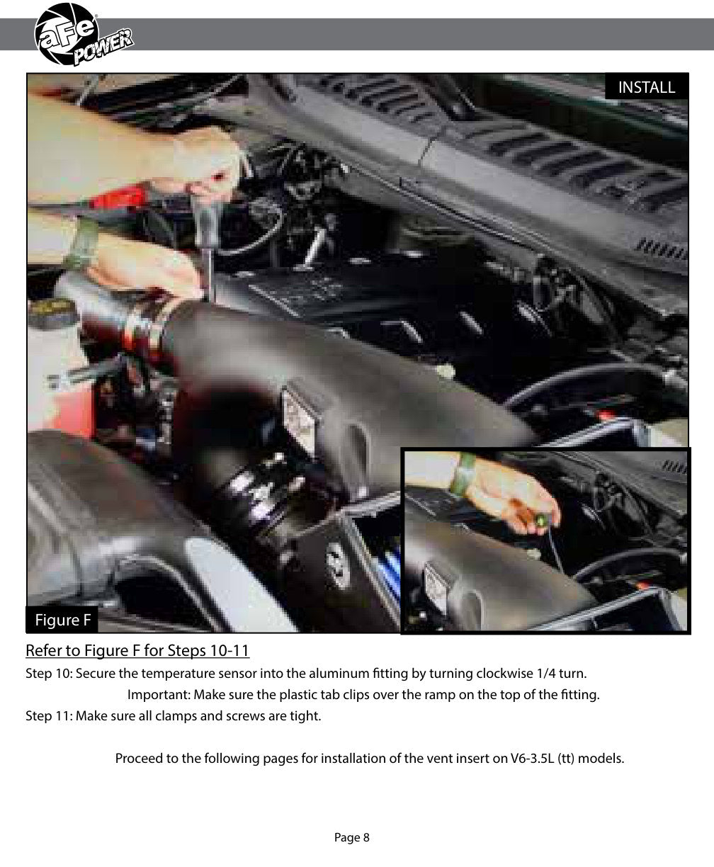 aFe Stage-2 V6 2.7/3.5L Cold Air Intake w/ Pro DRY S | Ford F-150 (51-32642-1B)