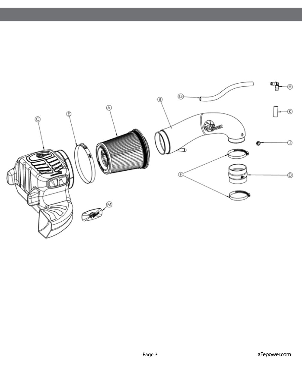 aFe Momentum GT CAI w/ Pro DRY S Filter Dodge Ram 09-24 (51-72102)