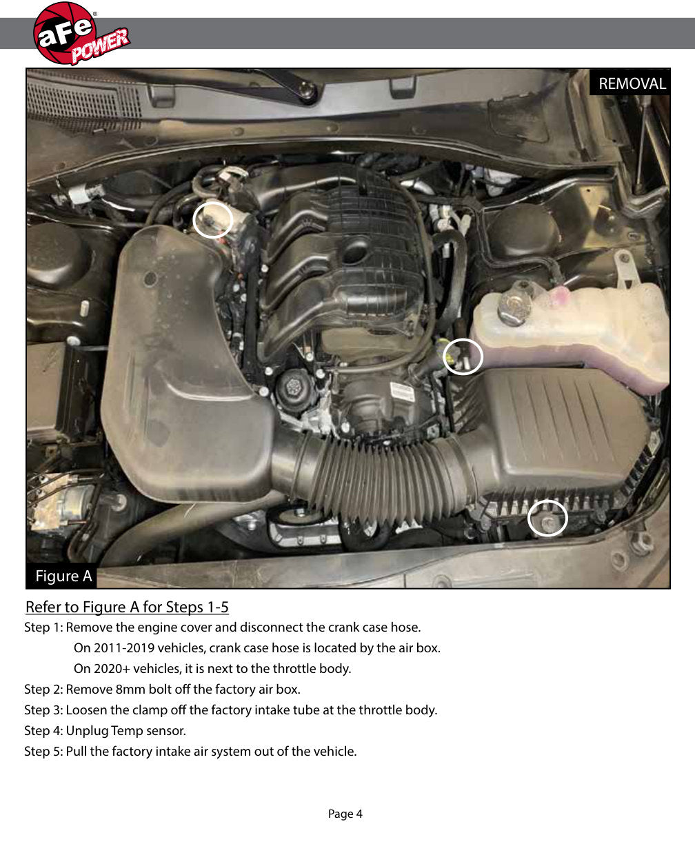 aFe Momentum GT Dry S Stage-2 Intake System | Dodge Challenger/Charger V6-3.6L (11-15) (51-72201-R)