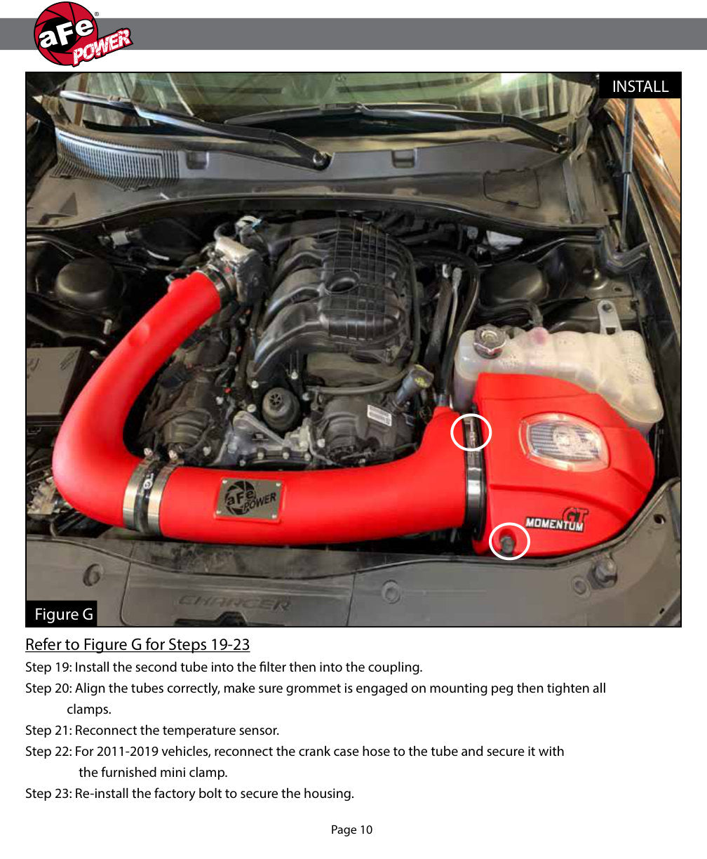 aFe Momentum GT Dry S Stage-2 Intake System | Dodge Challenger/Charger V6-3.6L (11-15) (51-72201-R)
