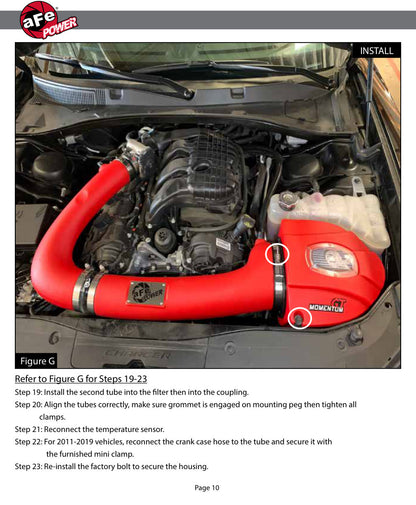 aFe Momentum GT Dry S Stage-2 Intake System | Dodge Challenger/Charger V6-3.6L (11-15) (51-72201-R)