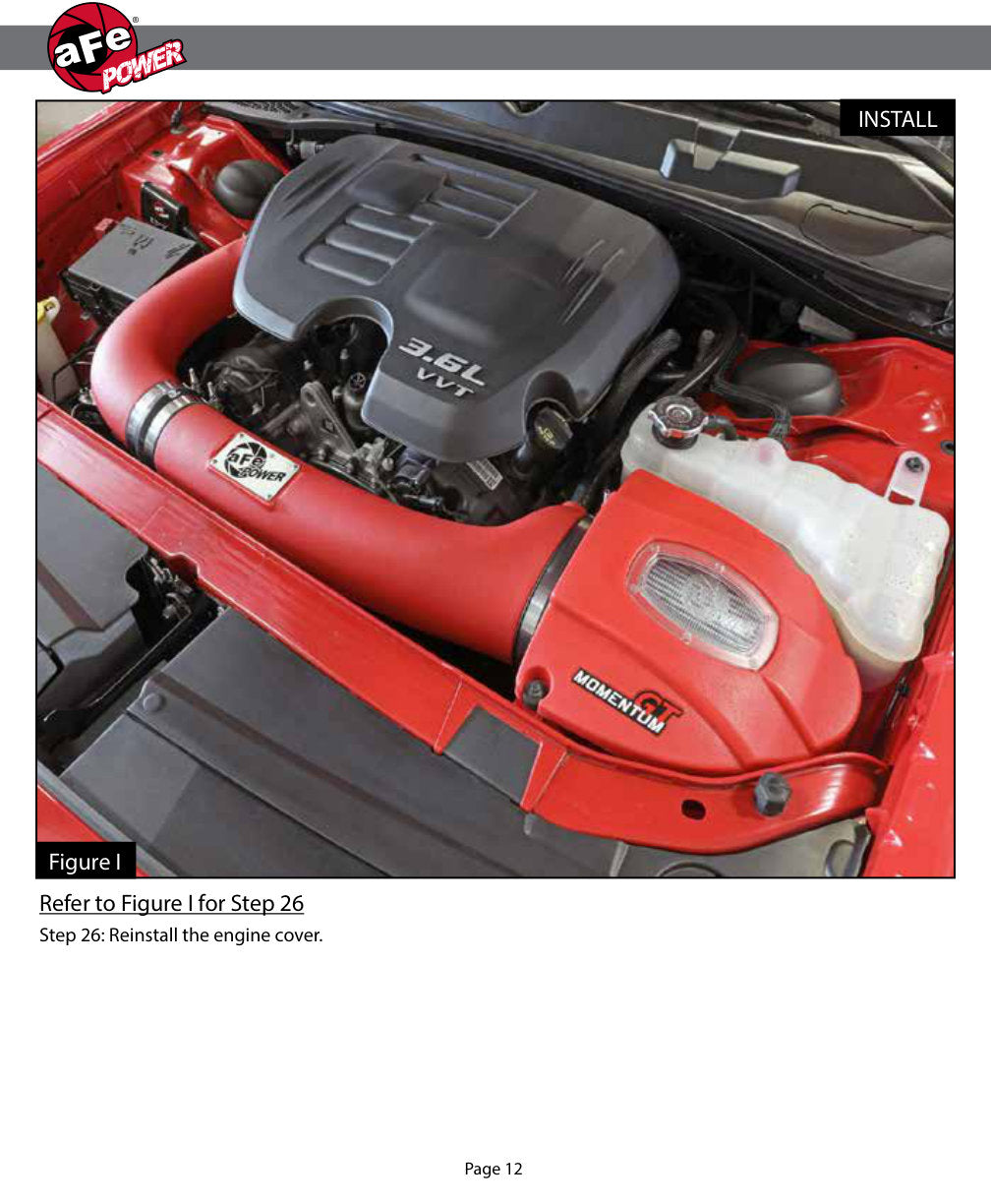 aFe Momentum GT Dry S Stage-2 Intake System | Dodge Challenger/Charger V6-3.6L (11-15) (51-72201-R)