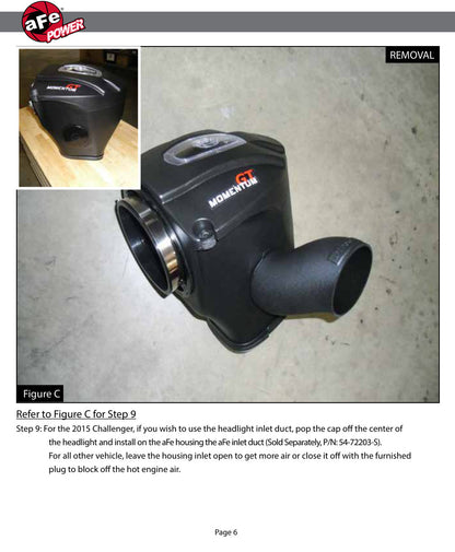 aFe Momentum GT Cold Air Intake w/ Pro DRY S Filter | Dodge Challenger/Charger (11-15) (51-72201)