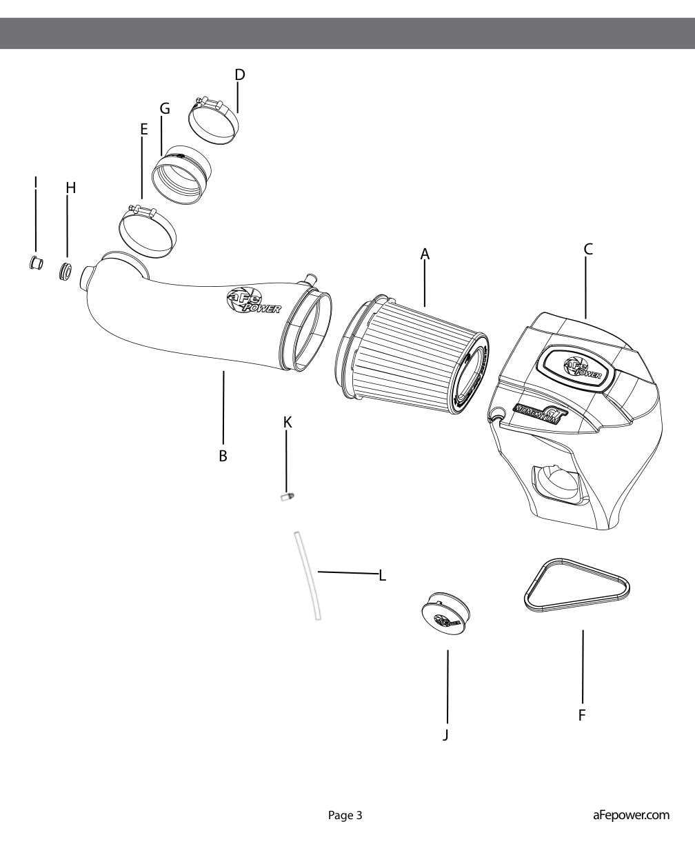 aFe Momentum GT Pro Dry S Stage-2 Intake | Dodge Challenger/Charger R/T 5.7L HEMI (11-15) (51-72202-R)