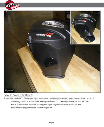 aFe Momentum GT Pro Dry S Stage-2 Intake | Dodge Challenger/Charger R/T 5.7L HEMI (11-15) (51-72202-R)