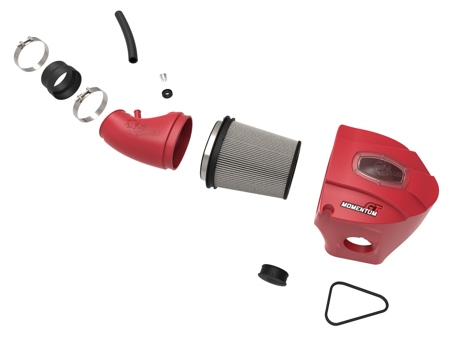 aFe Momentum GT Cold Air Intake Red w/ Pro D&S | Dodge Challenger/Charger SRT (11-17) (51-72203-R)